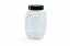 Glass storage jar "Krita" 1,5 L, black